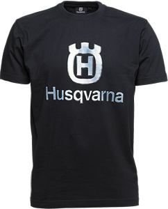 Husqvarna T-Shirt, marinblå - stor logotype i gruppen Kläder & Skyddsutrustning / Arbetskläder/Accessoarer hos Motorsågsbutiken (1016371)